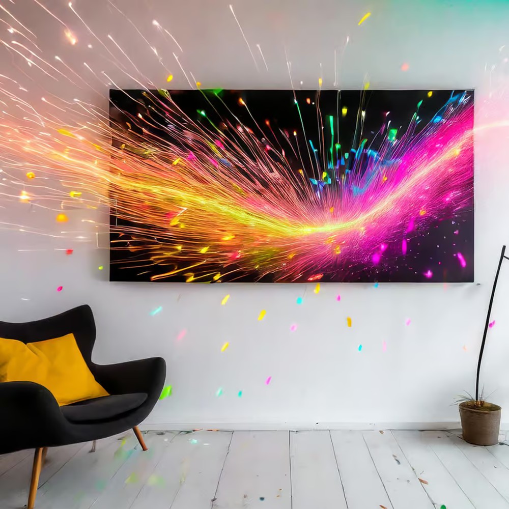 Wandbild mit leuchtenden Farben – Bilder Manufaktur Hamburg