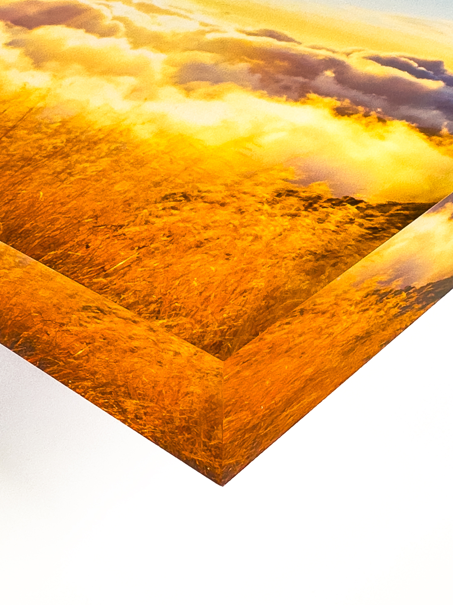 Foto-Acrylblock weiß hinterlegt