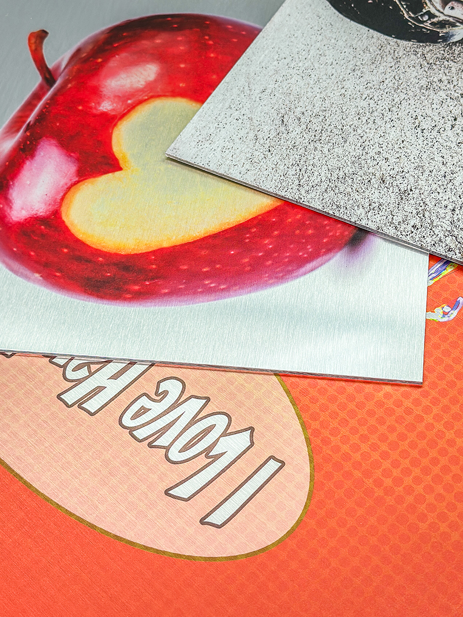 Silber gebürstet UV